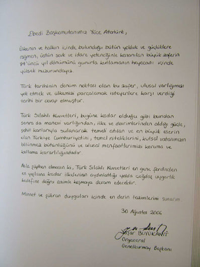 Genelkurmay Başkanı Orgeneral Yaşar BÜYÜKANIT
