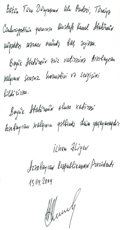 İlham ALİYEV - Azerbaycan Devlet Başkanı