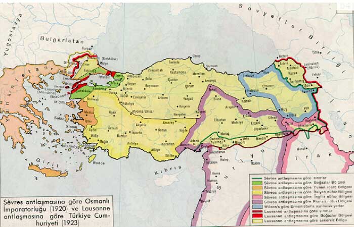Sevr haritası