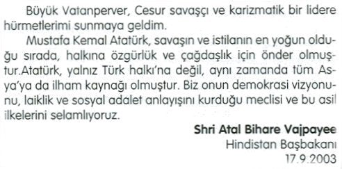Shri Atal Bihare VAJPAYEE - Hindistan Başbakanı