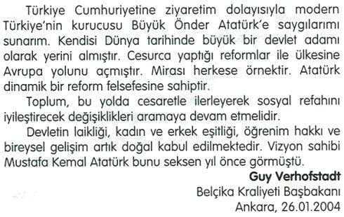 Guy VERHOFSTADT - Belçika Kraliyeti Başbakanı